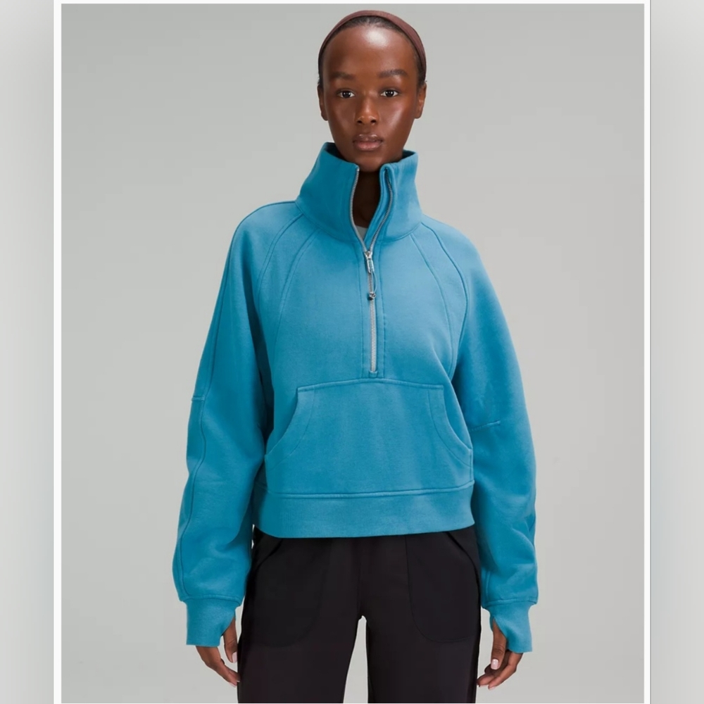 Lululemon Scuba Oversized Funnel Neck Half Zip Size XS/S Oceanic NWT